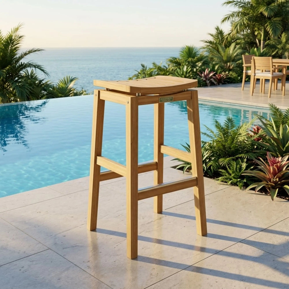 Winston Bar Chair in Teak