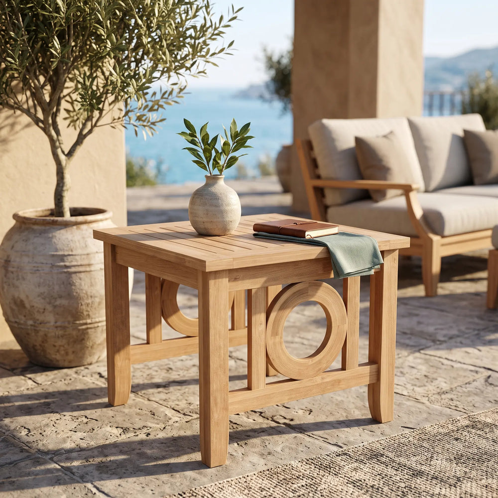 Natsepa Square Side Table in Teak