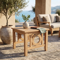 Natsepa Square Side Table in Teak