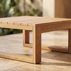 Straight Side Table in Teak