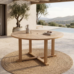 Tosca 5-Foot Round Table in Teak