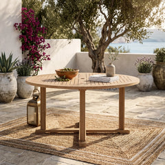 Tosca 5-Foot Round Table in Teak