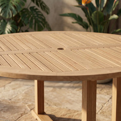 Tosca 5-Foot Round Table in Teak