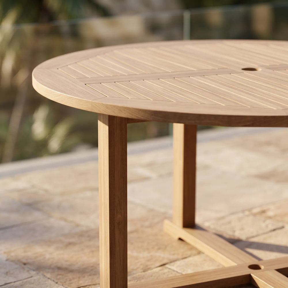 Tosca 5-Foot Round Table in Teak