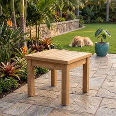 Bahama 20" Square Mini Table in Teak