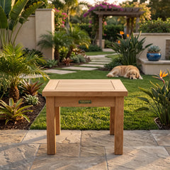 Bahama 20" Square Mini Table in Teak