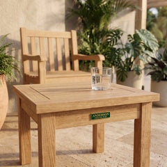 Bahama 20" Square Mini Table in Teak