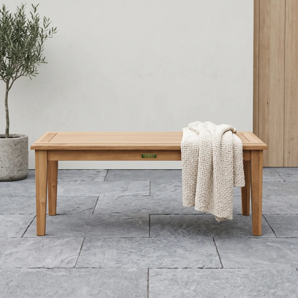 Brianna Rectangular Coffee Table in Teak