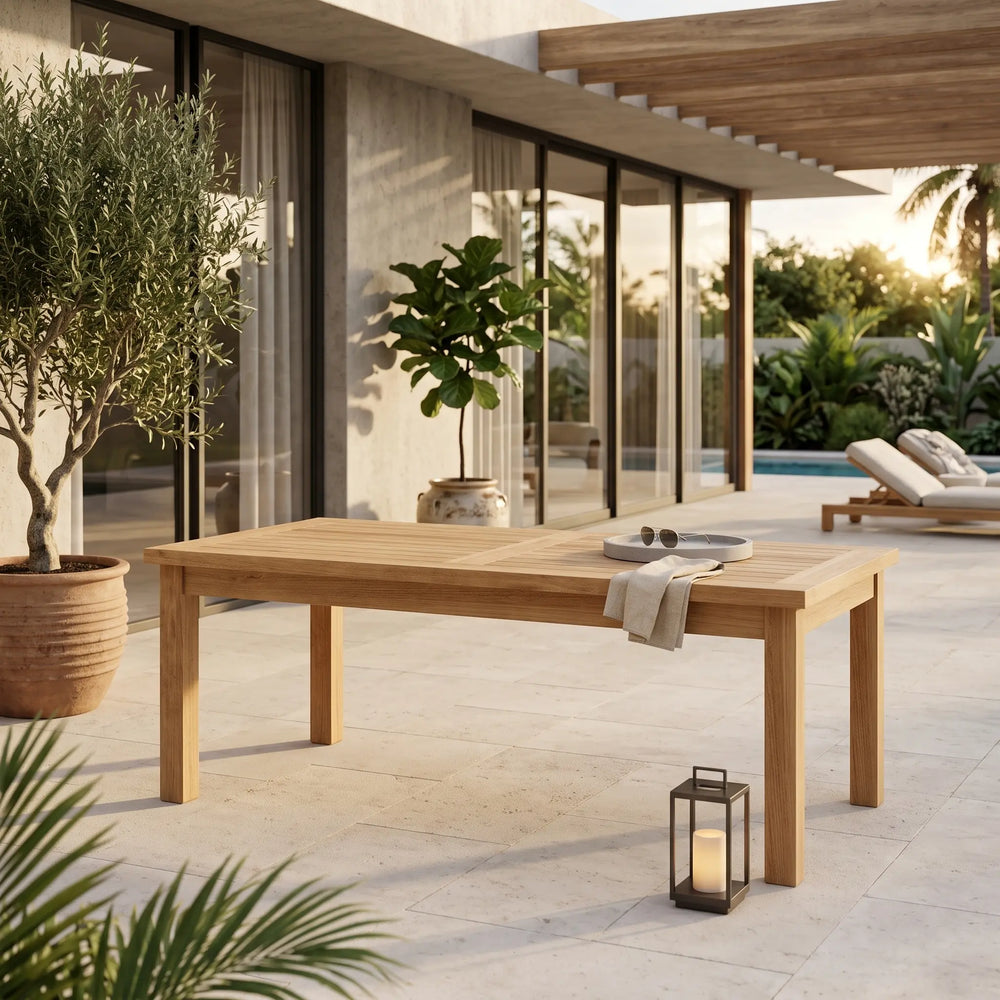 Montage Coffee Table 48"W 24"D 18"H in Teak
