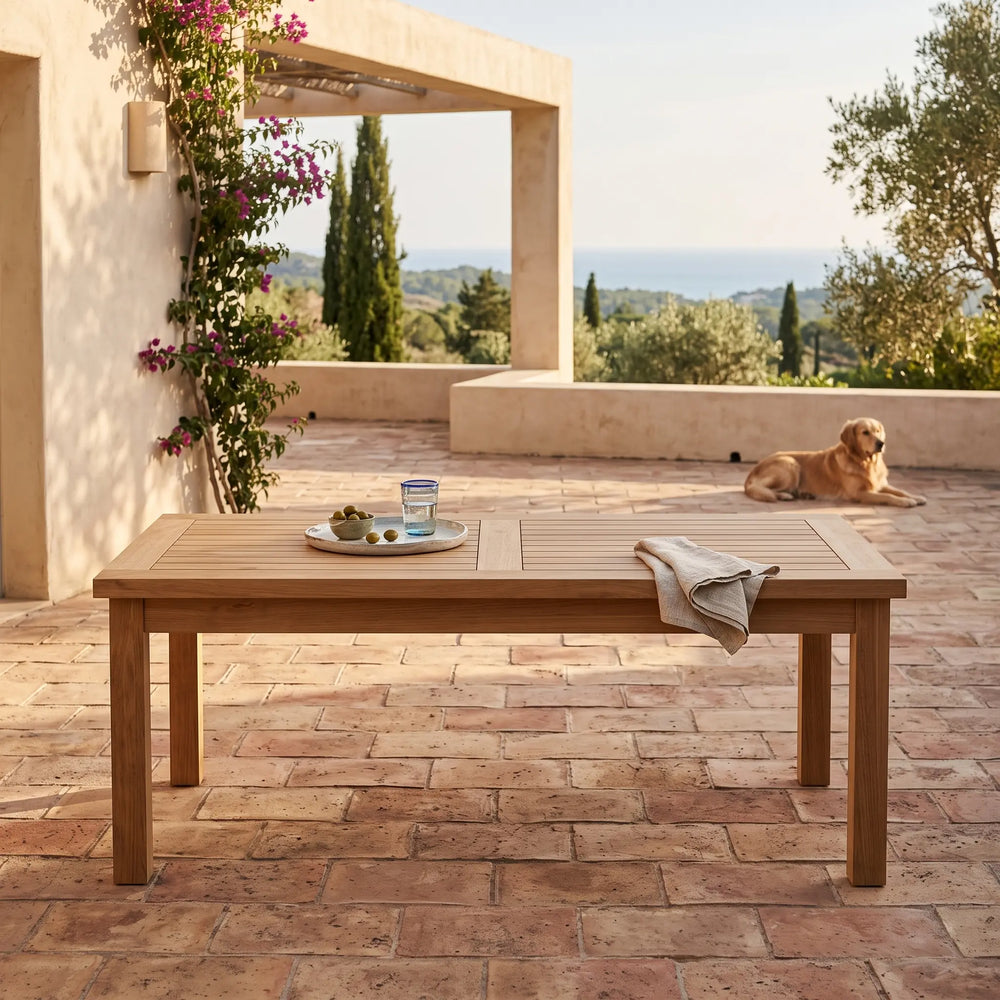 Montage Coffee Table 48"W 24"D 18"H in Teak