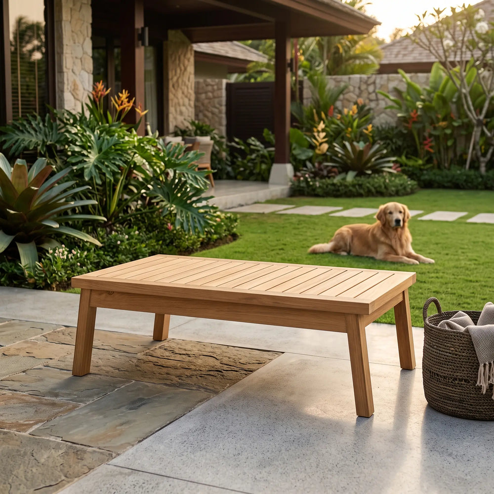 Palermo Rectangular Coffee Table in Teak