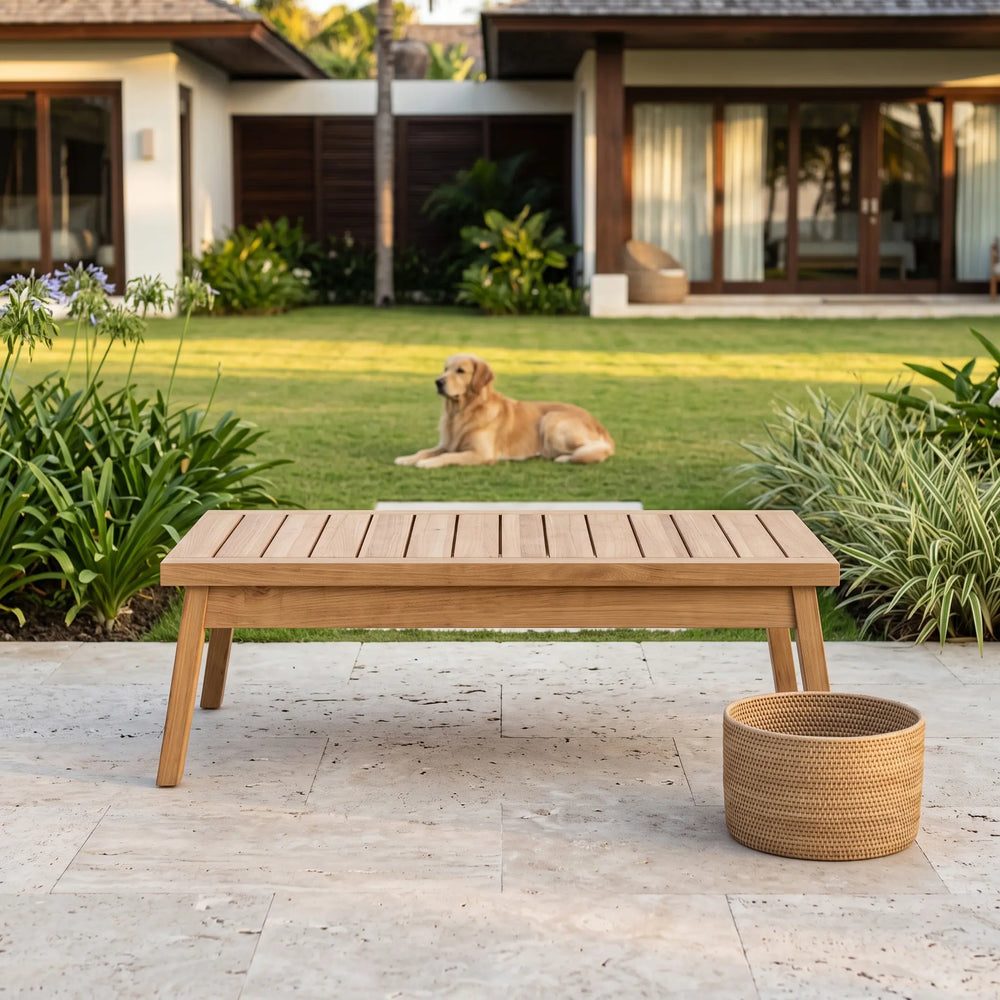 Palermo Rectangular Coffee Table in Teak