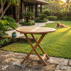 Bahama 35" Round Bistro Folding Table