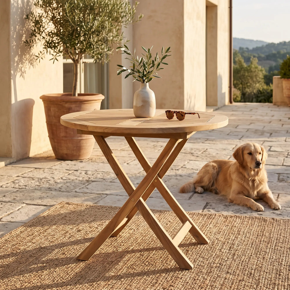 Bahama 35" Round Bistro Folding Table