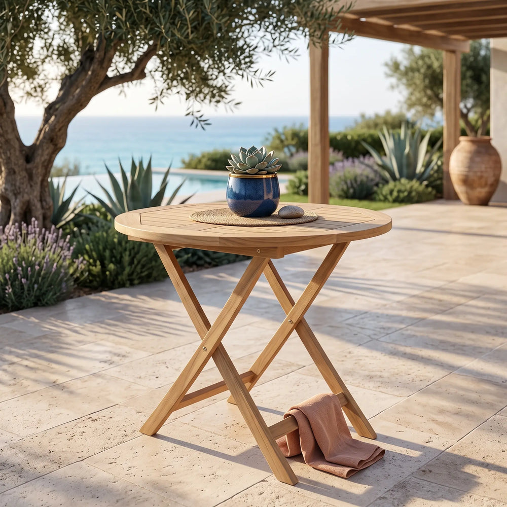 Bahama 35" Round Bistro Folding Table