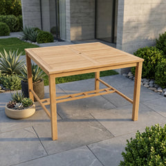 Windsor 59" Square Bar Table in Teak