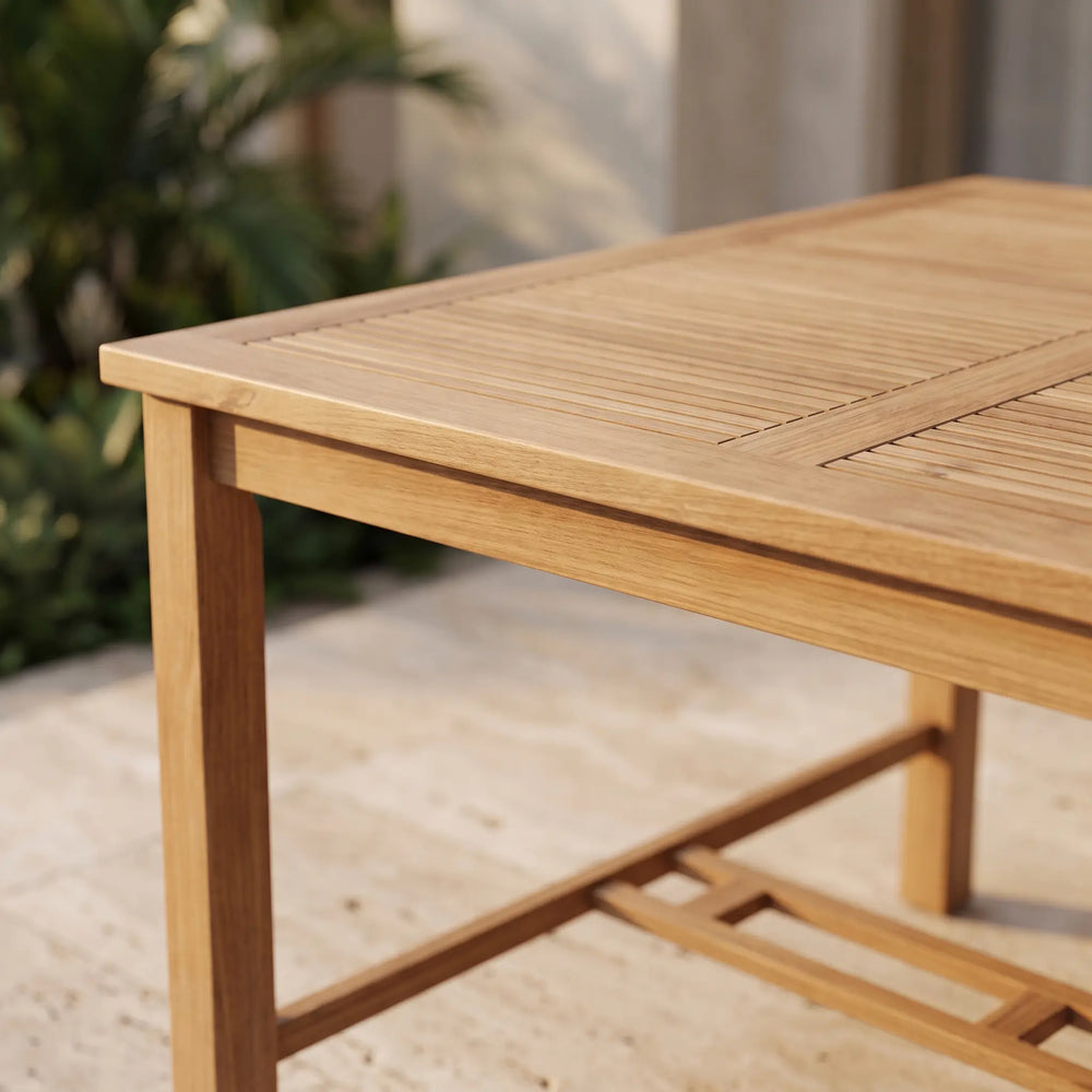 Windsor 59" Square Bar Table in Teak