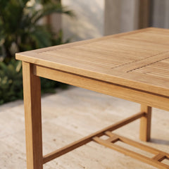 Windsor 59" Square Bar Table in Teak