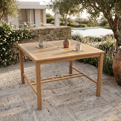 Windsor 59" Square Bar Table in Teak