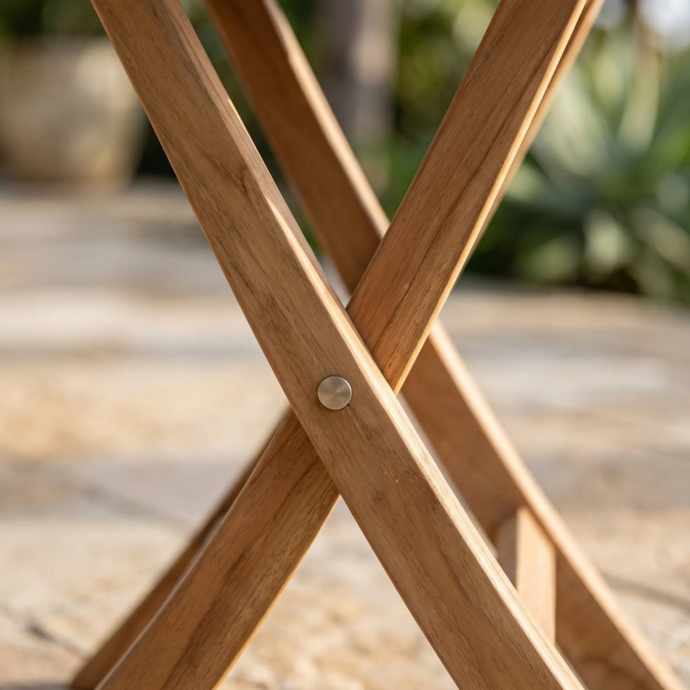 Montage 20" Round Folding Table in Teak