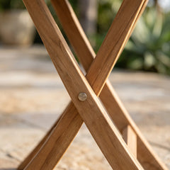 Montage 20" Round Folding Table in Teak