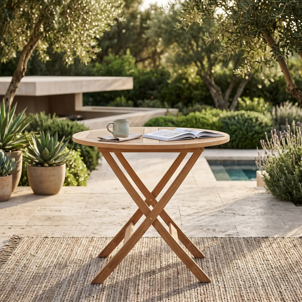 Chester 32" Round Folding Picnic Table
