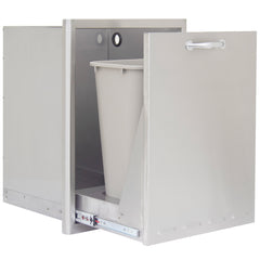 Blaze 18" Roll Out Trash Bin for Outdoor Kitchens - SKU: BLZ-TRLP-DRW-H