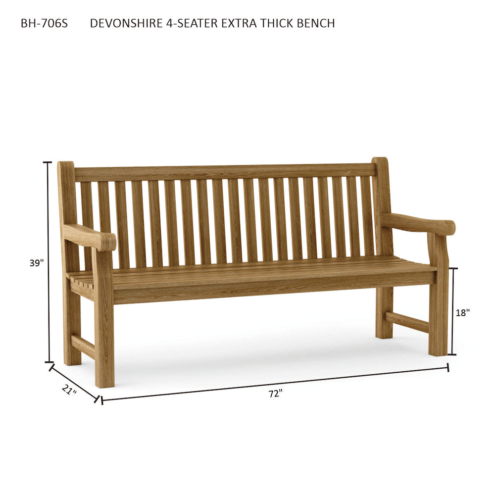 Devonshire 4-Seater Extra Thick Bench - image 4