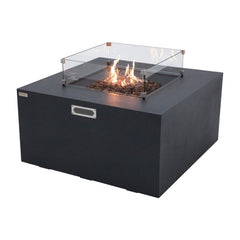 Elementi Rocky Fire Table OFG310 With Propane Tank Drawer