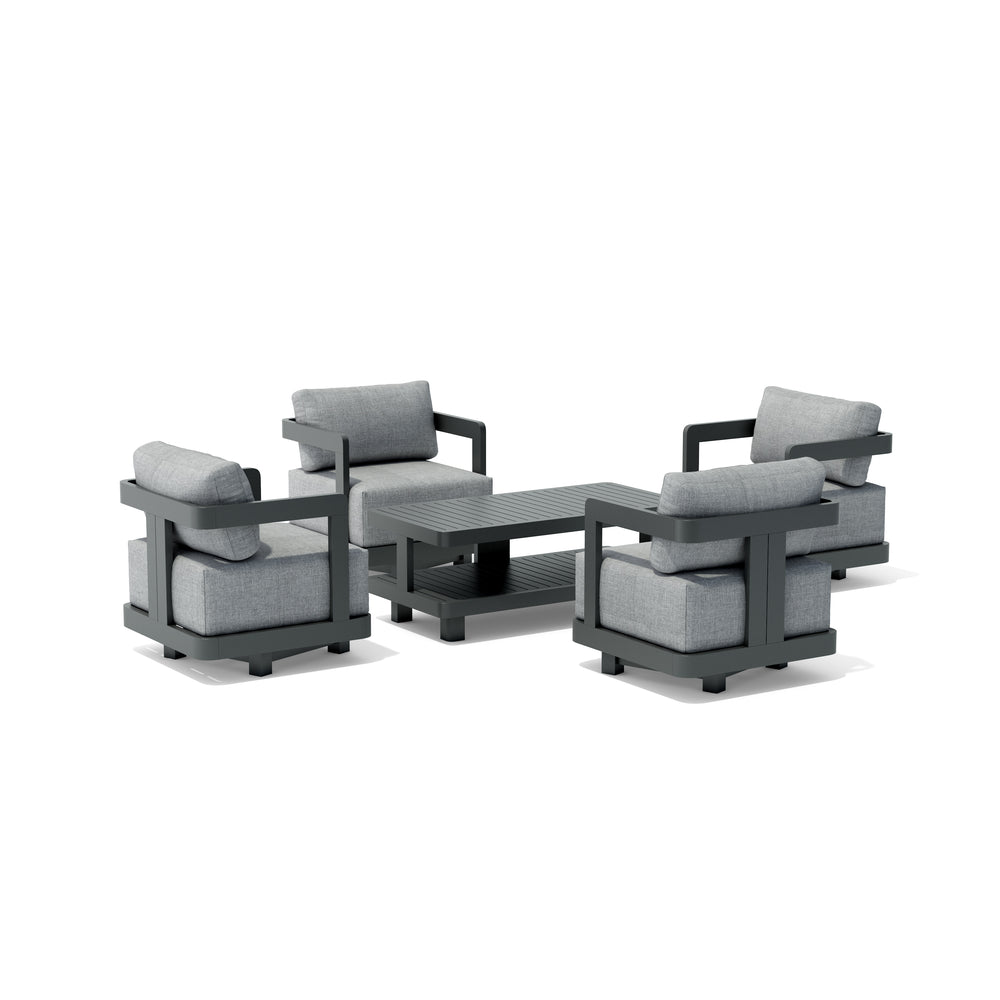Granada 5-Piece Aluminum Deep Seating (SET-904-AL) - image 3