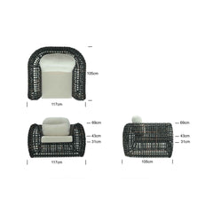Dynasty 5 Piece Seating Set Sunbrella Cushion - image 5