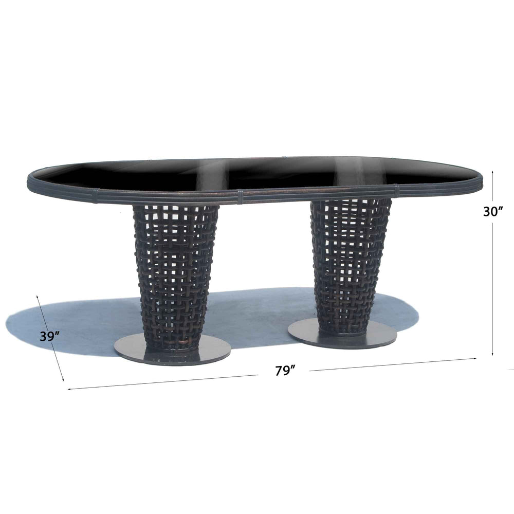 Dynasty Oval Dining Table Glass - image 2