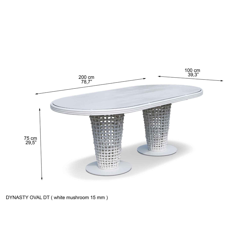 Dynasty 7 Piece Dining Set Sunbrella Cushion - image 4
