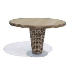 Dynasty Round Dining Table Glass