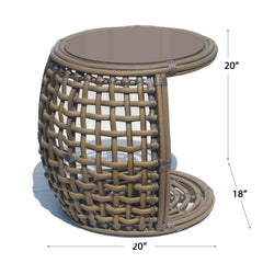 Dynasty Auxiliary Table Glass - image 2