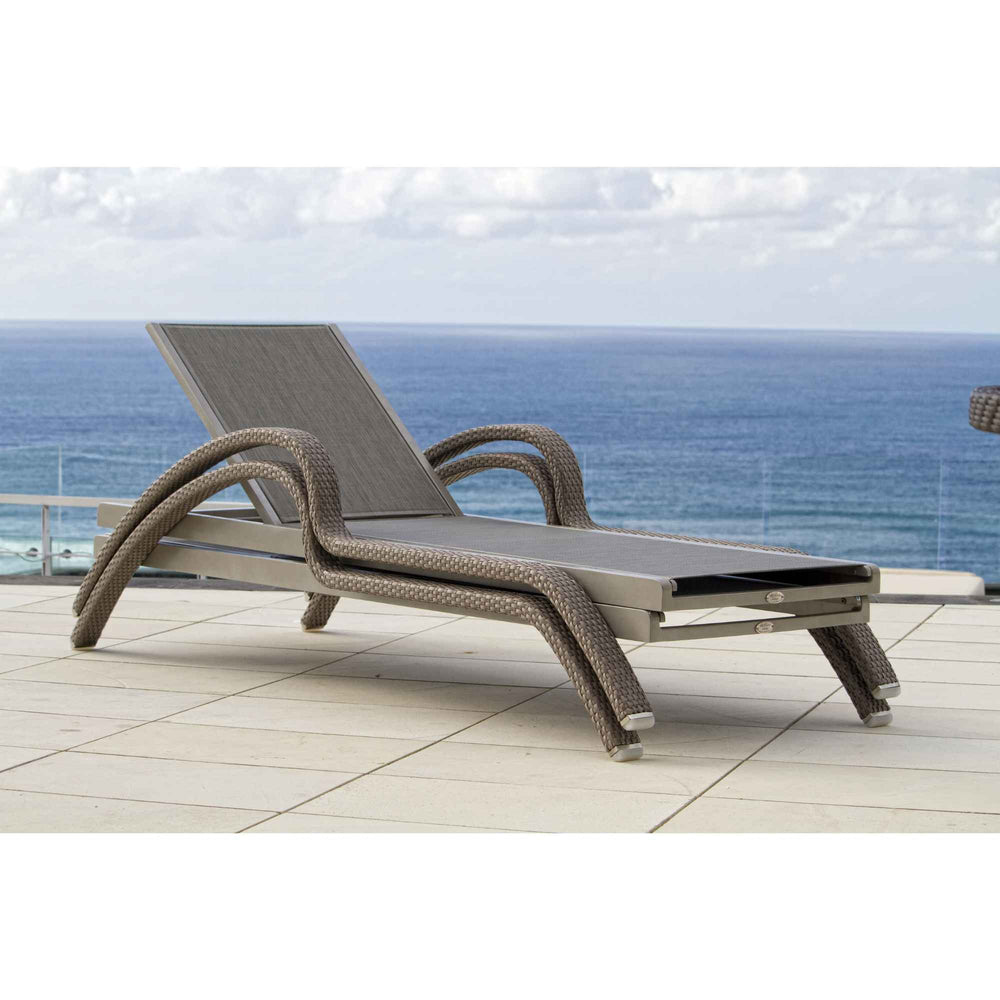 North Chaise Loungers Aluminum Frame Outdoor Chaise Set of 2 - image 2