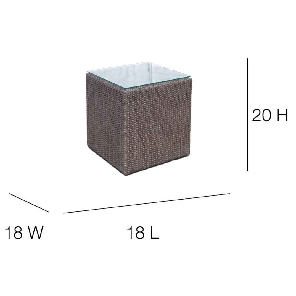 Anibal Side Table with Tempered Glass Top - image 2