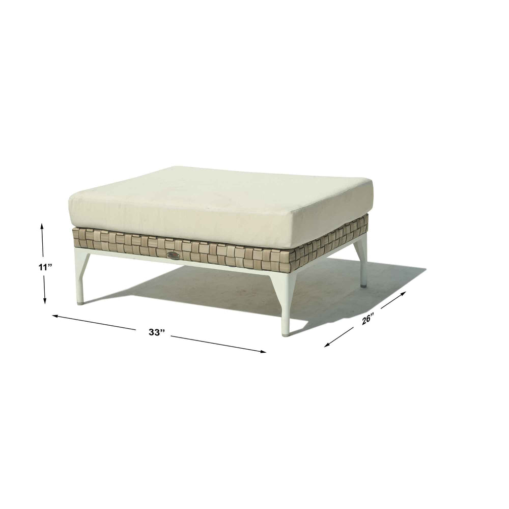 Brafta Ottoman Outdoor Footrest with Sunbrella Cushion - image 2