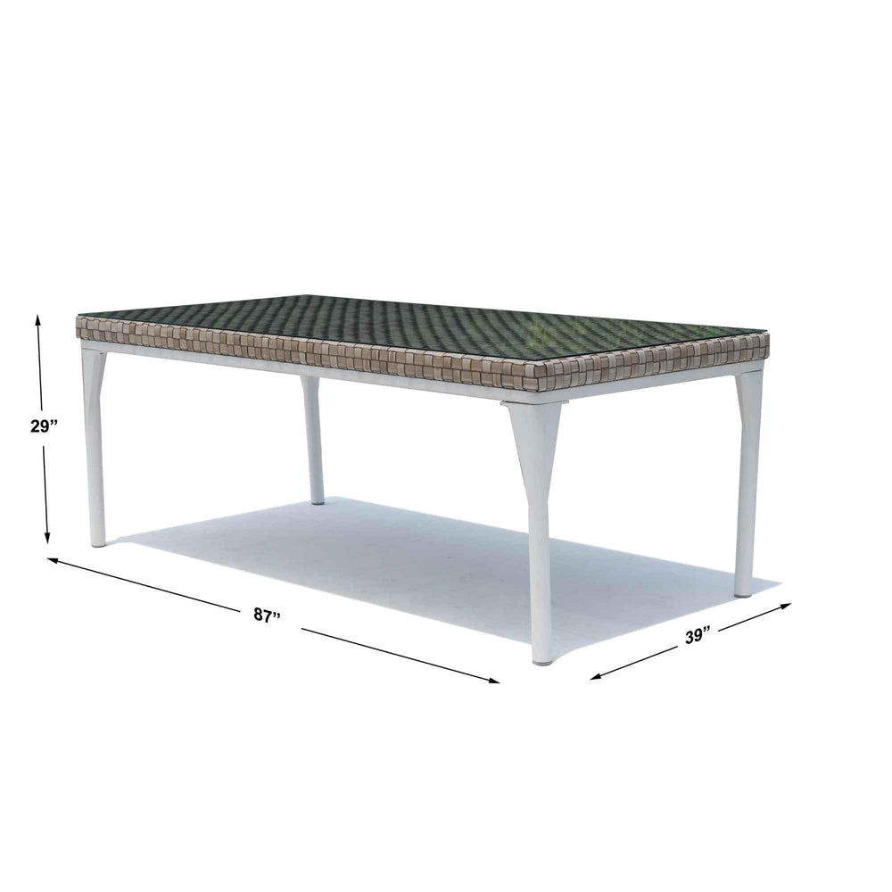 Brafta Rectangular Dining Table - Handwoven Ecolene Fiber - image 3