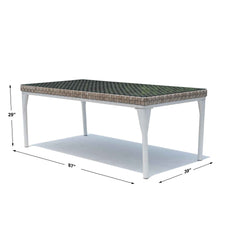 Brafta Rectangular Dining Table - Handwoven Ecolene Fiber - image 3