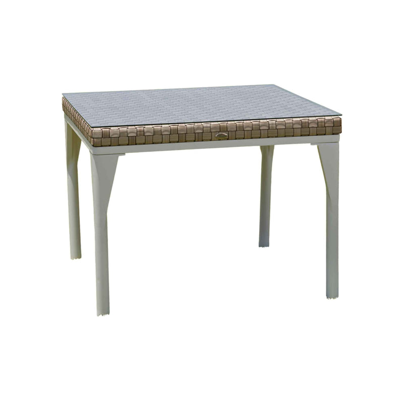 Brafta Square Dining Table Outdoor - Tempered Glass Top