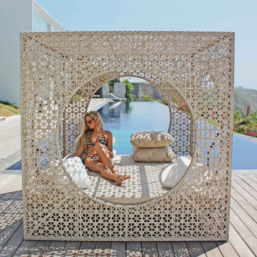 Cube Daybed Outdoor Lounger with Sunbrella Cushions for Poolside Use - image 5