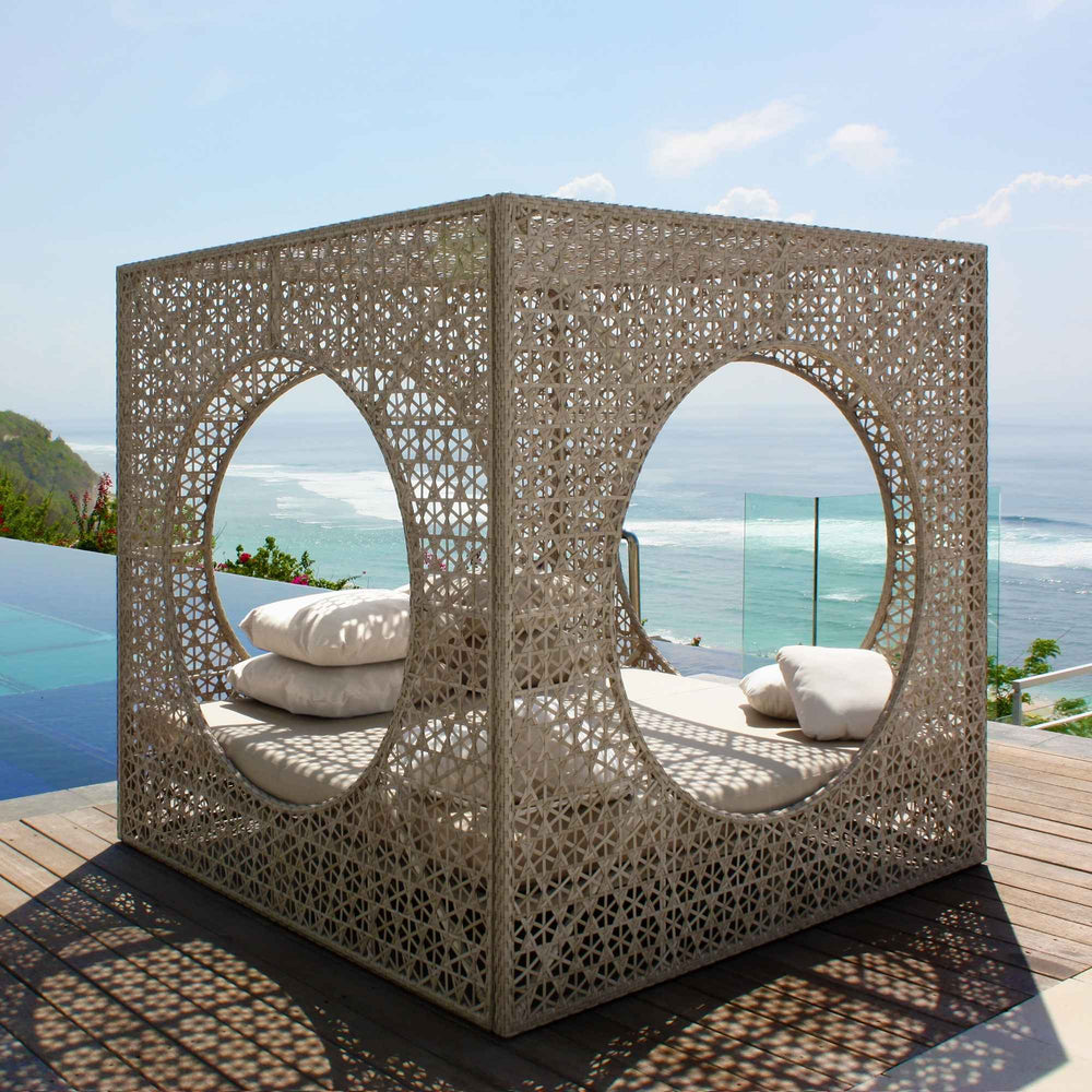 Cube Daybed Outdoor Lounger with Sunbrella Cushions for Poolside Use - image 4