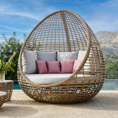 Faber Swivel Daybed Kubu Mushroom Design for Modern Spaces