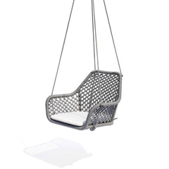Moma Hanging Chair, Outdoor Woven Chair with Sunbrella Cushion