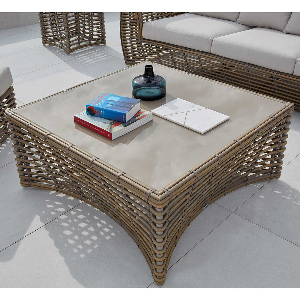 Ruby Coffee Table - Outdoor Coffee Table with Tempered Glass Top - image 3