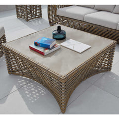 Ruby Coffee Table - Outdoor Coffee Table with Tempered Glass Top - image 3