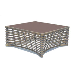 Ruby Coffee Table - Outdoor Coffee Table with Tempered Glass Top