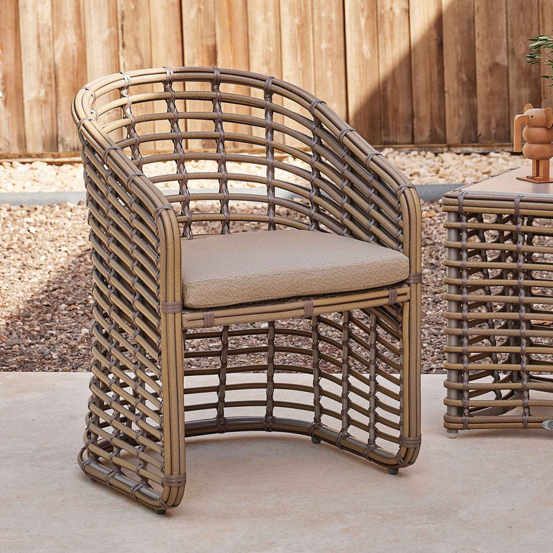 Ruby Dining Armchair Handwoven Ecolene Kubu Weave