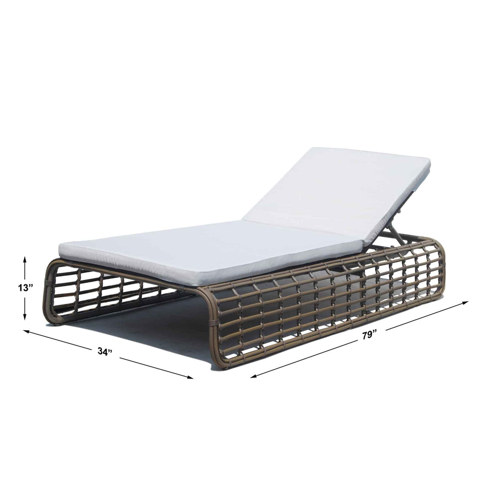 Ruby Chaise Lounger - Adjustable Backrest Outdoor Chaise - image 5